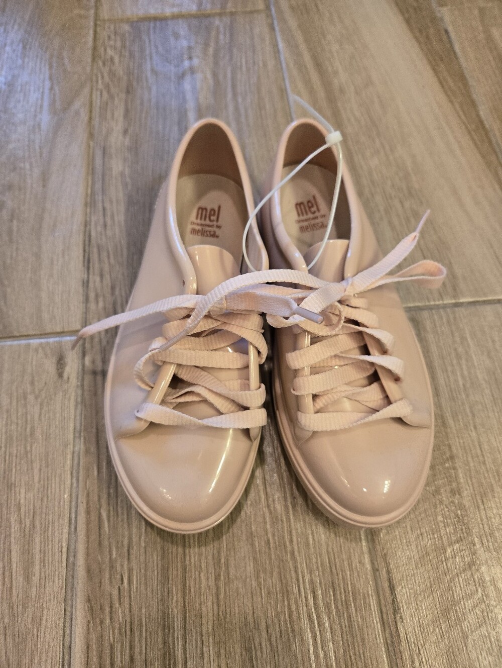 NWOT Mini Melissa Blush Sneakers, 2
